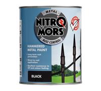 Nitromors Anti-Rust Hammered Metal Paint Black 750ml 750ml Black