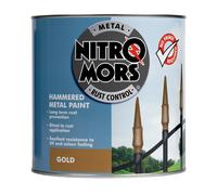 Nitromors Anti-Rust Hammered Metal Paint Gold 2.5L 2.5L Gold