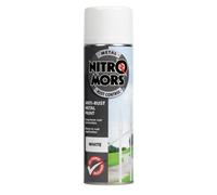 Nitromors Anti-Rust Smooth Finish Metal Spray Paint, No Primer Required, White, 500 ml