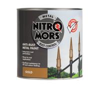 Nitromors Anti-Rust Smooth Metal Paint Gold 750ml 750ml Gold