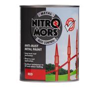 Nitromors Anti-Rust Smooth Metal Paint Red Gloss 750ml 750ml Red