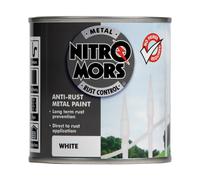 Nitromors Anti-Rust Smooth Metal Paint White 250ml 250ml White