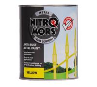 Nitromors Anti-Rust Smooth Metal Paint Yellow 750ml 750ml Yellow