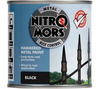 Nitromors Anti-Rust Hammered Metal Paint Black 250ml 250ml Black