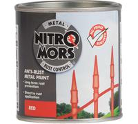 Nitromors Anti-Rust Smooth Metal Paint Red 250ml 250ml Red