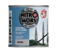Nitromors Hammered Metal Uv Resistant Anti Rust Protection Silver Paint 250Ml
