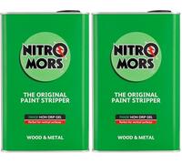 Nitromors Original Paint Stripper, Varnish & Lacquer Remover, for Wood, Metal & Concrete, 4 L (Pack of 2)