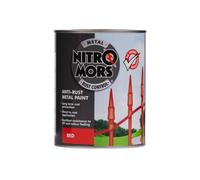 Nitromors Smooth Metal Uv Resistant Anti Rust Protection Red Paint 750Ml