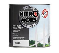 Nitromors Smooth Metal Uv Resistant Anti Rust Protection White Paint 2.5L