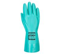 Nitrosafe Chemical Resistant Nitrile Gauntlet Flock Lined (Pack of 12 prs) - A81