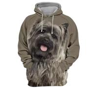 NITRY Men Hoodies 3D Digital Printing Hooded Pullover Hip Hop Retro Personality Trend Long Sleeved Sweatshirt DD-04 M