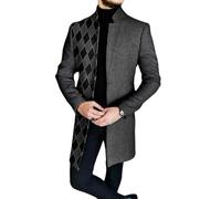 NITRY Men Transition Jacket Men Regular Fit Personality Trend Vintage Jacket Men Urban Youth Temperament Outdoor Jacket Men Medium Length Fashion Casual Long Sleeve Jacket DD-18 3XL