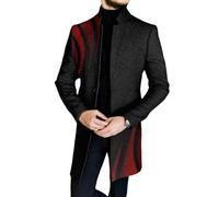 NITRY Men Transition Jacket Men Regular Fit Personality Trend Vintage Jacket Men Urban Youth Temperament Outdoor Jacket Men Medium Length Fashion Casual Long Sleeve Jacket DD-11 3XL