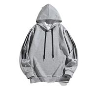 NITRY Men'S Hooded Pullover Classic Kangaroo Pocket Casual Sweatshirts Lightweight Sport Fashion Long Sleeves Sweatshirt B-Grey M