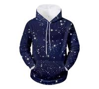 NITRY Men'S Hooded Pullover Digital Printing Kangaroo Pocket Hoodies Youth Personality Trend Long Sleeved Sweatshirt DD-04 4XL