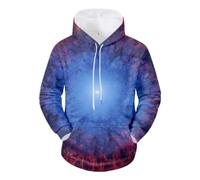 NITRY Men'S Hooded Pullover Digital Printing Kangaroo Pocket Long Sleeved Sweatshirt Youth Personality Trend Leisure Hoodies AA-01 XXL