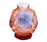 NITRY Men'S Hooded Pullover Digital Printing Kangaroo Pocket Long Sleeved Sweatshirt Youth Personality Trend Leisure Hoodies DD-04 XL