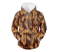 NITRY Men'S Hooded Pullover Kangaroo Pocket Digital Printing Long Sleeved Sweatshirt Youth Personality Trend Leisure Hoodies EE-05 L