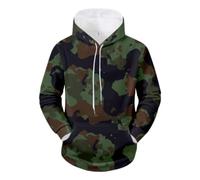 NITRY Men'S Hooded Pullover Kangaroo Pocket Digital Printing Long Sleeved Sweatshirt Youth Personality Trend Leisure Hoodies BB-02 4XL