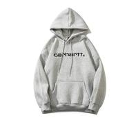 NITRY Men'S Hooded Pullover Lightweight Personality Fashion Long Sleeves Sweatshirt Classic Sport All-Match Casual Sweatshirts I-Light Grey L