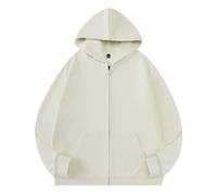 NITRY Men'S Hooded Pullover Lightweight Sport Fashion Long Sleeves Sweatshirt Classic Casual Solid Color Sweatshirts G-Beige M