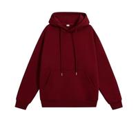 NITRY Men'S Hooded Pullover Lightweight Sport Fashion Long Sleeves Sweatshirt Classic Comfortable Casual Sweatshirts N-Wine Red 3XL
