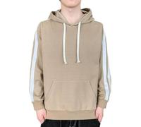 NITRY Men'S Hooded Pullover Lightweight Sport Fashion Long Sleeves Sweatshirt Classic Kangaroo Pocket Casual Sweatshirts D-Khaki XL