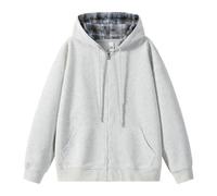 NITRY Men'S Hooded Pullover Lightweight Sport Fashion Solid Color Long Sleeves Sweatshirt Classic All-Match Casual Sweatshirts H-White L