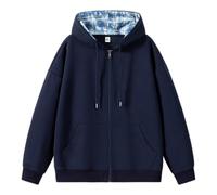 NITRY Men'S Hooded Pullover Lightweight Sport Fashion Solid Color Long Sleeves Sweatshirt Classic All-Match Casual Sweatshirts G-Navy S