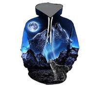 NITRY Men'S Hooded Pullover Youth Personality Trend Long Sleeved Sweatshirt Digital Printing Fashion Leisure Hoodies AA-01 3XL