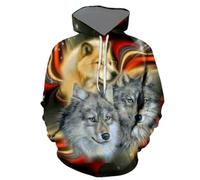 NITRY Men'S Hooded Pullover Youth Personality Trend Long Sleeved Sweatshirt Digital Printing Fashion Leisure Hoodies JJ-10 XXL