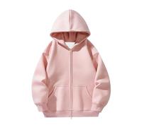 NITRY Men'S Hoodie Jacket Classic Casual Solid Color Sweatshirt Lightweight Sport Fashion Long Sleeves Sweatshirts G-Pink S