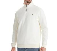 NITRY Men'S Long-Sleeve Sweatshirt Regular Fit Solid Color Stand-Up Collar Pullover Youth Sport Casual Sweatshirts A-White XL