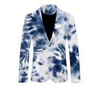 NITRY Men'S Long Sleeved Suit Banquet Festival Retro Trend Transitional Jacket 3D Digital Printing Casual Blazer AA-01 3XL