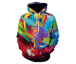 NITRY Men'S Sweatshirt 3D Digital Printing Hooded Pullover Casual Fashion Sport Hoodie Youth Personality Trend Long-Sleeved Sweatshirts AA-01 5XL