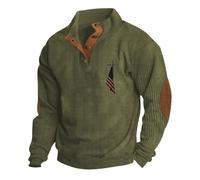 NITRY Men'S Sweatshirt Classic Personality Trend Long Sleeve Sweatshirts Casual Fashion Sport Pullover E-Army Green 5XL
