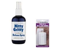 Nitty Gritty Conditioning Head Lice Defence Spray & Nit Comb - 2 Pack | Prevents Lice & Eggs | Gentle & Effective for Kids & Adults