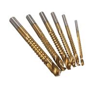NITVIA 6PCS Cutting Carpenter Side Cutting Tap Spiral Saw Drill Bit Woodworking Hole Suitable Forholding Cutting On Wood Metal Aluminum Iron