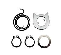 NITVIA Torsion Coil Flat Wire Springs For Door Handle With Clip And Washer