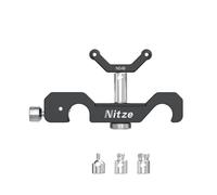 Nitze 15mm Universal Lens Support with Rolling Y-Bracket and 1/4", 3/8" and M3 Height Extension Posts, up to 147mm Lens - N04B