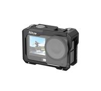 Nitze Action 6 Cage for DJI Osmo Action 6, Metal Cage with Built-in Cold Shoe, 1/4" Locating Hole and Magnetic Quick Release Mount - T-D07A