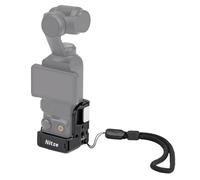 Nitze Cage Expansion Adapter for DJI Osmo Pocket 3, with Built-in Cold Shoe, Folding Fingers, Magnetic Quick Release Interface and Anti-Slip Wrist Strap