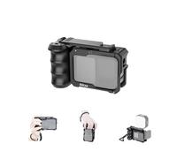 Nitze Cage Grip Kit for GoPro HERO13/12/11/10/9 Black, Aluminum Cage Hero 13 with Side Handle Grip, Cold Shoe Shutter Button, 1/4" Locating Hole for Tripod, LED Light, Selfie Stick- T-GP03B