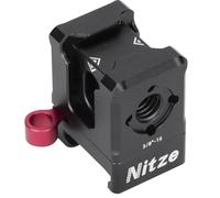 Nitze Cold Shoe Adapter with NATO Clamp for Monitor Mount, Triple Cold Shoe Mount to Quick Release NATO Clamp for LED Light, Microphone, DJI RS 2 / RSC 2 / RS 3 / RS 3 Pro/RS 3 Gimbal