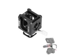 Nitze Triple Cold Shoe Adapter with 1/4" Threaded Hole, 1/4" and 3/8" ARRI Locating Holes, Quick Release Mount for Monitor Mount, Magic Arm, LED Light and Microphone - N45-A1