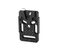 Nitze V Mount Plate, V Mount Battery Plate Adapter Quick Release Design with 1/4" and M3 Screws, Metal V Lock Battery Mounting Plate for DSLR Camera - N21-A1