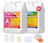 NIUB 20A Silicone Mould Making Kit, 160 oz Silicone Mold Making Kit, Food Safe Mould Making Silicone Rubber, Platinum Liquid Silicone Rubber for Mold Making
