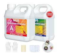 NIUB 20A Silicone Mould Making Kit,80 oz Silicone Mold Making Kit, Food Safe Mould Making Silicone Rubber, Platinum Liquid Silicone Rubber for Mold Making