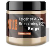 NIUB Leather Recoloring Balm, 8.5oz Beige Leather Color Restorer, Leather Scratch Remover, Leather Restorer for Couches,Furniture,Leather Shoes, Leather Couch Paint, Quick Dry Leather Balm