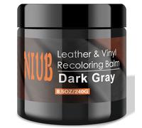 NIUB Leather Recoloring Balm, 8.5Oz Leather Color Restorer (Dark Gray)